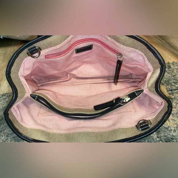 Dooney & Bourke Vintage Canvas and Leather Bag - Picture 9 of 16